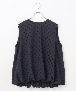 ジャガードドットバルーンブラウス