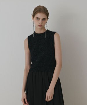  ラメフェザ－ニットトップ