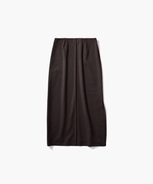  WOOL SATIN STRETCH | サイドスリットロングスカート
