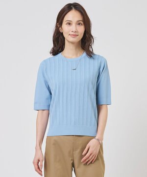  【アンサンブル着用可】Rayon Elite Stretch クルーネック ニット