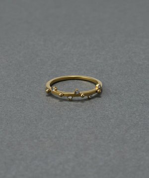  〈金属アレルギー対応〉ドットリング　ゴールド　ステンレス
