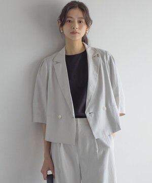  リネンレーヨン ジャケット
