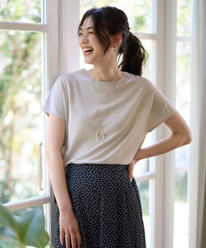  ファンクションフレンチスリーブニット