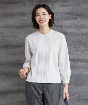  【吸水速乾】プレーティングジャージー タックディティール カットソー