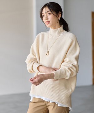 【LEE掲載】ハイネックウィンターニット