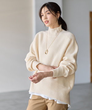 【LEE掲載】ハイネックウィンターニット