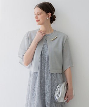  【APPLAUDIR】グロッシーニット ボレロカーディガン