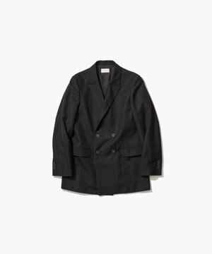  WOOL LINEN SHARKSKIN | ダブルジャケット