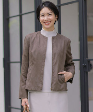 ライトマイクロスエード ブルゾン