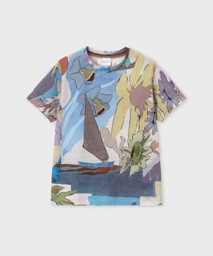  River CollageプリントTシャツ