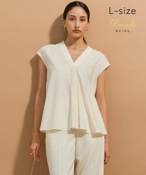  【L-size】CAROLE / ペプラムブラウス