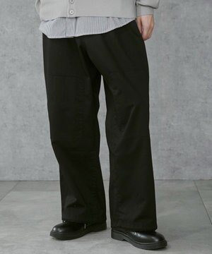  【ウエストゴム/ユニセックス着用ITEM】サイドスリットコンバットパンツ