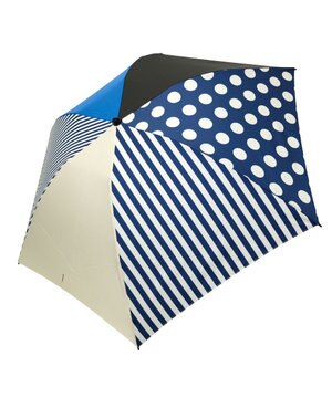  【UVカット90%以上】【数量限定】レディース向け  折傘 55cm NVY T1235