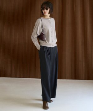  マイビューティ タックワイドパンツ