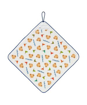  【ミキハウス】 ミキハウスベア ループつきタオル