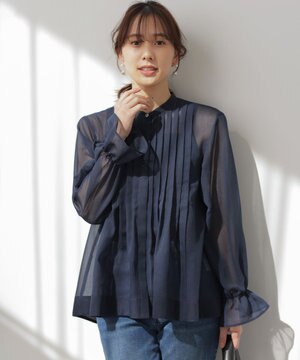  【先行予約】エアリーボイルシアー ブラウス