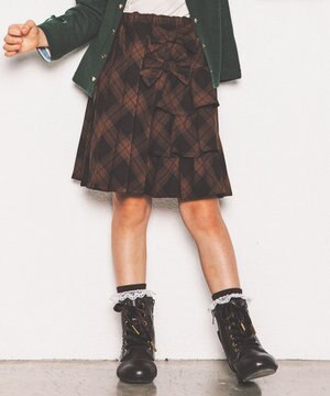  チェックプリーツスカート