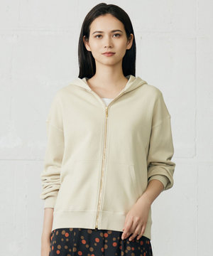  クリアループバックジップ パーカー