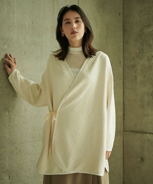 【洗える】キルティングジャージーショートコート