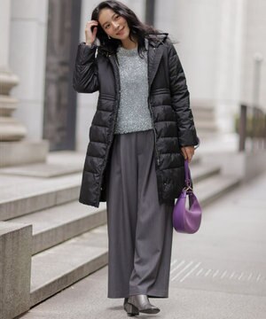  【加藤ローサさん着用】ラメストライプ ワイドパンツ