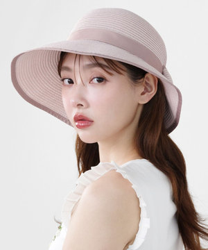 【UV97%以上カット・吸水速乾・抗菌防臭・洗える・サイズ調整可】BACK RIBBON HAT ハット