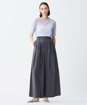  【洗濯機洗い可】カラータイプライター ワイドパンツ