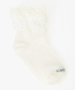 【16~21cm】レース付シルケット ショートソックス