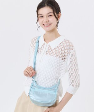  MINI HOBO CROSSBODY/アクアブルーシャイン