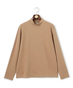  ダウンファブリック モックネック Tシャツ