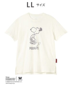 PEANUTS トップス 4分袖 Tシャツ 綿100%(本体) スヌーピー レディース FTT168 /ワコール