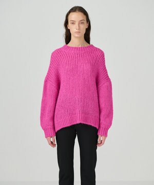  オーバールーズニットトップ