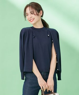 【人気につき追加決定！セットアイテム】レースコンビツイン ニット