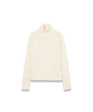  【WEB&OUTLET限定・洗える】ライトウールカシミヤ　ハイネックニット