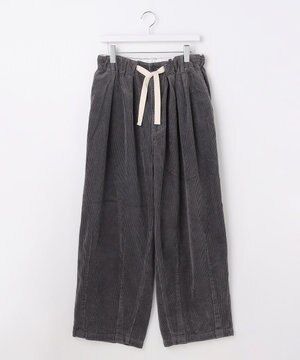  【UNISEX】コーデュロイ 2タックワイドパンツ
