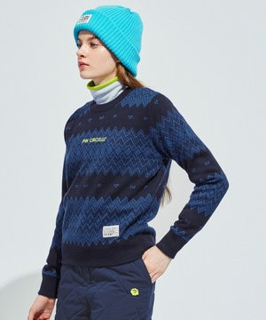 【手洗い可】【WOMEN】フェアアイルニット