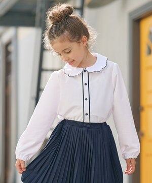  【150-160cm】ツイル天竺 ブラウス