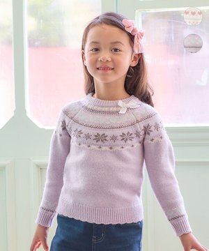  ノルディック柄 ニット