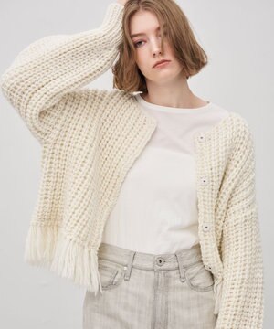  ハンドニット カーディガン