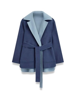  ダブルフェイスリバーシブル　ミドルコート