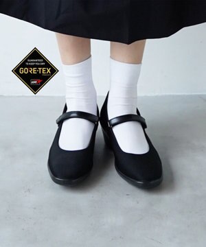 【防水・歩きやすい】晴雨兼用パンプス (トップドライ3905 ブラックPB)