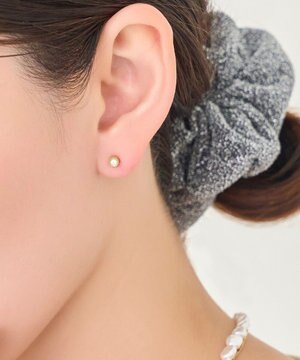  【金属アレルギー対応】プチシャイニングピアス　ゴールド/サージカルステンレス