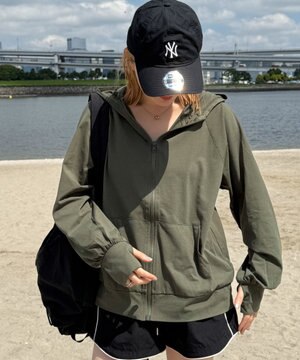  【UVカット/吸水速乾】ラッシュガードパーカー