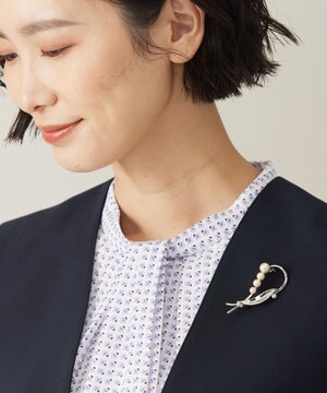 リーフパール ブローチ