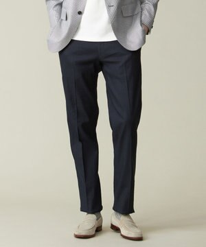  【ウォッシャブル可】コンフォートストレッチリネン スラックス