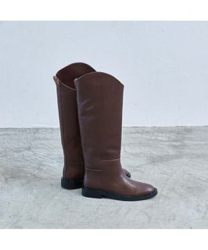  <carino>レザーロングブーツ