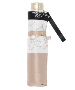  LANVIN en Bleu 折りたたみ傘 サテンプリントフラワー