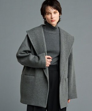 【撥水】プルーフメルトン ビッグカラー コート(uncrave STANDARD)