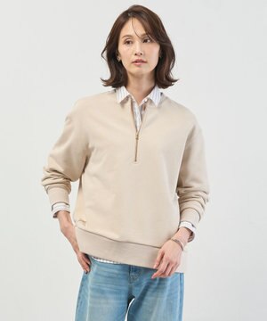 裏毛 ハーフジップ プルオーバー