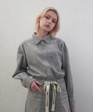  10ozムラ糸デニムシャツ