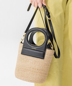 VIOLAd'ORO アバカ くり手 ショルダー バッグ